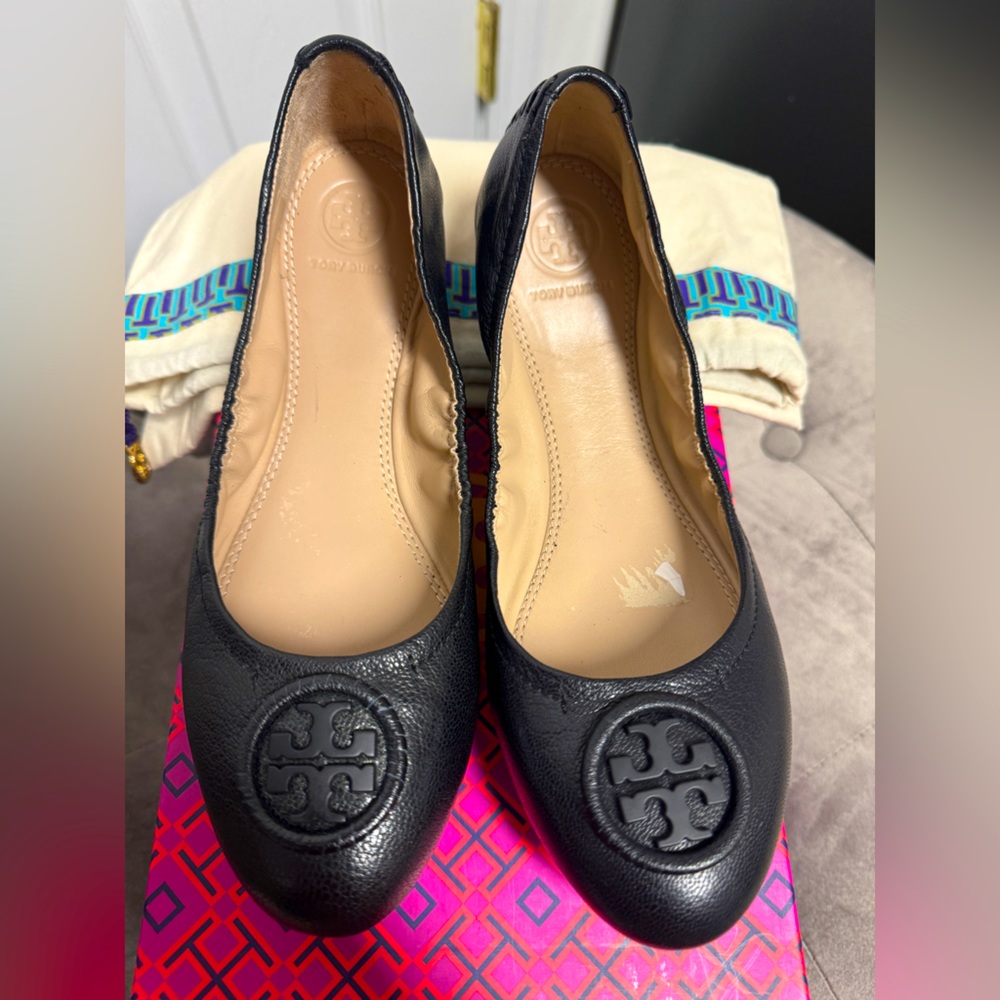 Tory Burch Allie Black Ballet Flats